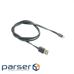 Date cable USB 2.0 AM to Lightning 1.0m MFI flat Dark gray Canyon (CNS-MFIC2DG)