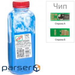 Тонер Canon LBP-710/712, 180г Cyan +chip AHK (1505199)