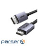 Кабель мультимедійний DisplayPort M to HDMI M 3.0m V2.0 4K30Hz DP125 black Ugreen (35843)
