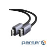 Кабель мультимедійний DisplayPort M to HDMI M 3.0m V2.0 4K30Hz DP125 black Ugreen (35843)