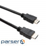 Кабель мультимедійний HDMI to HDMI 5 m V2.0 Vinga (VCPDCHDMIMM5BK)