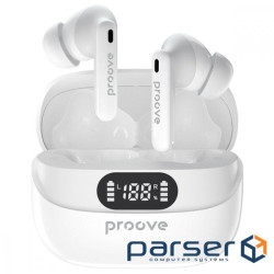 Беспроводные наушники Proove Digital Pro TWS with ANC (APP) white (TWAP54002202)
