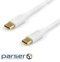 Кабель Type-C - Type-C, 0.8 м, White, Atcom C03, 60 Вт, 3A (AT-C08)