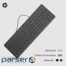 Клавіатура мембранна HP 150, 104key, USB-A, EN/RU, чорний (664R5AA) (664R5AA)