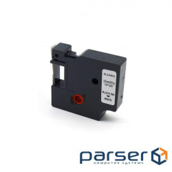 Стрічка для принтера етикеток UKRMARK RL-D-45013P-BK/WT, аналог DYMO S0720530, 12мм х 7м . (CD45013P)