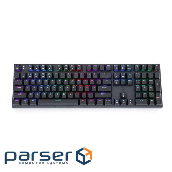 Клавіатура USB Fantech MK855RGB, довжина кабелю 135см, (Eng), Black, 108к, Q10 , Q10