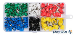 Набір клем / наконечників 260шт(E2508g-60,E1012y-15,E1508bl-40,E4009b-40,E6010r-25.E7508w (YT-39500) (E2508g-60,E1012y-15,E1508bl-40,E4009b-40,E6010r-25.E7508w (YT-39500)