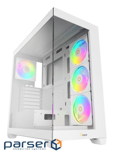 Корпус для комп"ютера ATX W/O PSU GAMMA C72 WH ARGB (GAMMA-C72-WHD400XX-GL) OCYPUS