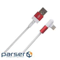 Дата кабель USB 2.0 AM to Micro 5P 1.0m 2.4A 90 corner white XO (NB152-M-1-WH)