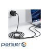 Дата кабель USB-C to 2xUSB-C 1.2m 100W nylon black Acefast (6974316285120)