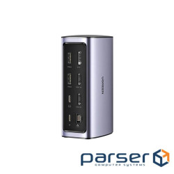 Порт-реплікатор Ugreen USB-C Multifunctional Docking Station 12in1 USB HDMI DP RJ45 AUX SD TF (90325