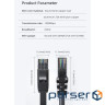 Патч-корд 15м UTP cat 6 RJ45 TopSpeed Ethernet Flat Cable Black Essager (EXCWXB-JSE01)