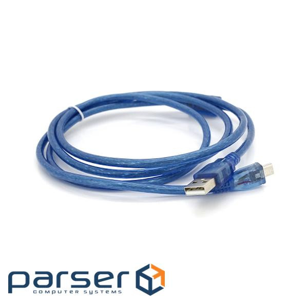 Дата кабель USB 2.0 AM to Micro 5P 1.5m blue Voltronic (YT-AM/Mc-1.5B/05500)
