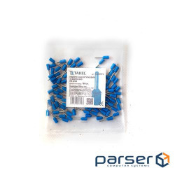 Наконечник кабельний штирьовий втулковий з ізоляцією 0.5мм.кв синій 100шт (087436)