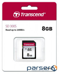 Memory card TRANSCEND SDHC 300S 8GB Class 10 (TS8GSDC300S)