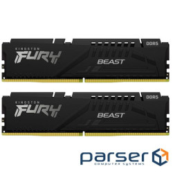 Модуль пам'яті KINGSTON FURY Beast EXPO Black DDR5 6800MHz 32GB Kit 2x16GB (KF568C34BBEK2-32)