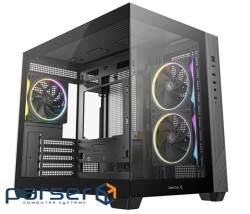 Корпус DeepCool CG330 3F Black (R-CG330-BKNGM3-G) без БП