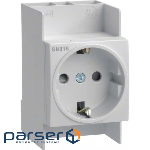 Розетка з установкою на DIN-рейку, 250 В/16А, 2.5 м , Hager (SN016)