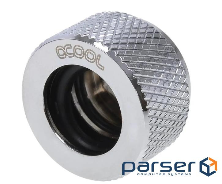 Фітинг Alphacool HT 13mm HardTube compression fitting G1/4 - knurled - chrome (17188)
