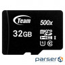 Карта пам'яті TEAM microSDHC 32GB UHS-I Class 10 + SD-adapter (TUSDH32GCL10U03)