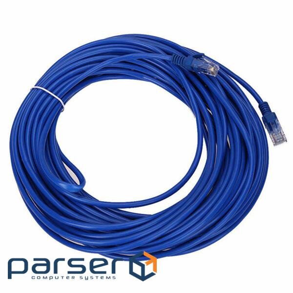 Патч-корд литий, UTP, RJ45, Cat.5e, 20m, синій (9170)