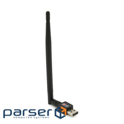 Бездротовий мережевий адаптер з антеною 5DBI Wi-Fi-USB Merlion LV-UW05, RT7601, 80 (LV-UW05-MTK7601)