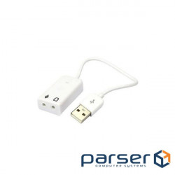 Звукова карта  Dynamode USB 8(7.1) 20см каналов 3D RTL (USB-SOUND7-WHITE)