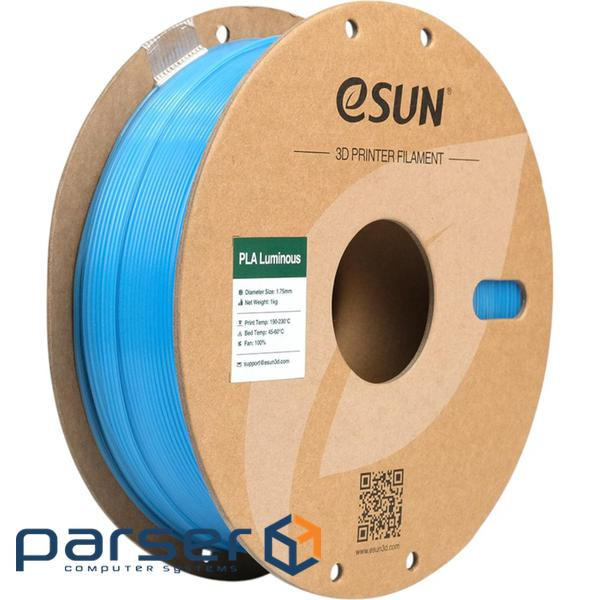 Пластик для 3D-принтера eSUN PLA- Luminous 1.75мм 1kg BLUE (PLA-P175LU1)