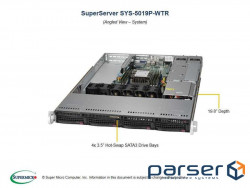 Серверна платформа Supermicro 5019P-WTR (SYS-5019P-WTR)