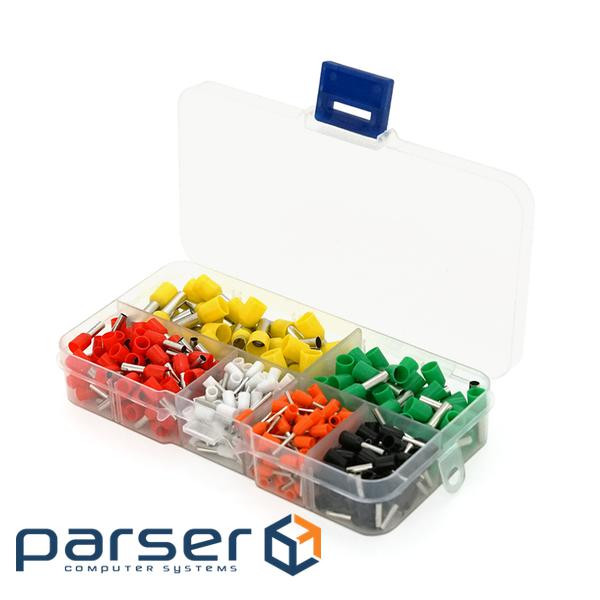 Набір кабельних наконечників (Е0508- 100 шт, Е7508-80шт, Е1508-50шт, Е2508-80 шт, Е4009-50 ш (23261) (23261)