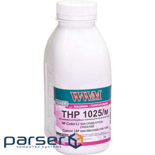 Toner HP CLJ CP1025/Canon LBP 5050/7100 , 35г Magenta WWM (HP1025M)