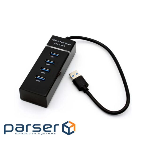 Хаб USB 3.0 UH-303, 4 порту, підтримка до 1TB, Black, Blister (NX-UH-303B) 1TB, Black, Blister (NX-UH-303B)