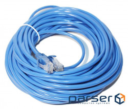 Патч-корд 40 м, UTP, Blue, Ritar, литий, RJ45, кат.6е, мідь (PCR-CU6/40BE)