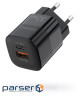 Зарядний пристрій Choetech GaN USB-A/USB-C 33W QC3.0/PD/PPS (PD5006-EU-BK)