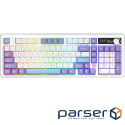 Бездротова механічна клавіатура Ajazz AK980 V2 Maillard switches Purple White Blue (AK980-V2-M-PWB)