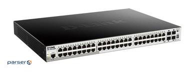 D-Link Switch DGS-1510-52XMP/E 48xGBit PoE (370W)/4xSFP+