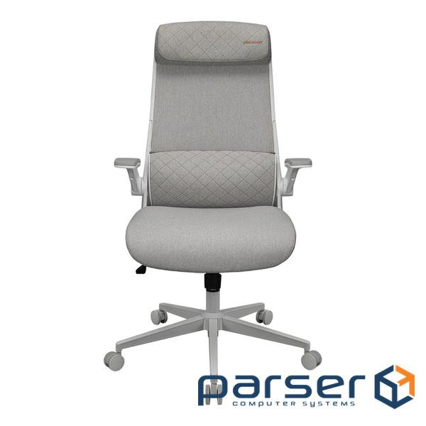 Крісло офісне Cougar Stryder White, текстиль, білий