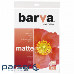 Папір Barva A4 Everyday Matte 170г, 20л (IP-AE170-321)