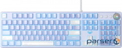 Keyboard Aula F2088 Pro Mechanical White/Violet + 9 Purple keys KRGD Blue USB UA (6948391234915)