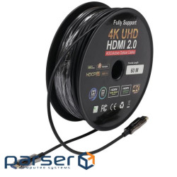 HDMI 2.0 patch cord 60m for 4K UHD transmission over optical cable (AOC) (LW-HA-60)