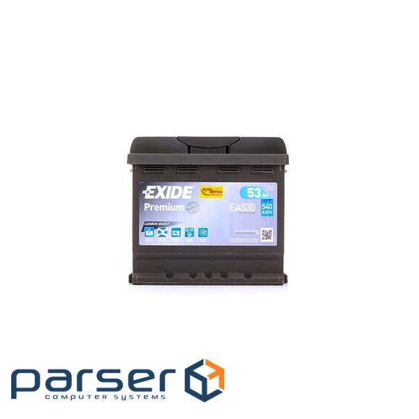 Акумулятор автомобільний EXIDE PREMIUM 53A (EA530)