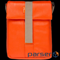 Плечевая сумка для планшета/ нетбука LF-1305 до 10,1" кожзам, рыжий, плечевой ремень (2720)