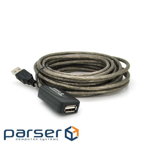 Voltronic USB (AM) -USB (AF) extension cable with 5m chip Black (YT-AECWC AM/AF-5.0m/07368)