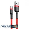Кабель BASEUS Cafule USB для Type-C 2A 3м Gray/Black (CATKLF-UG1)