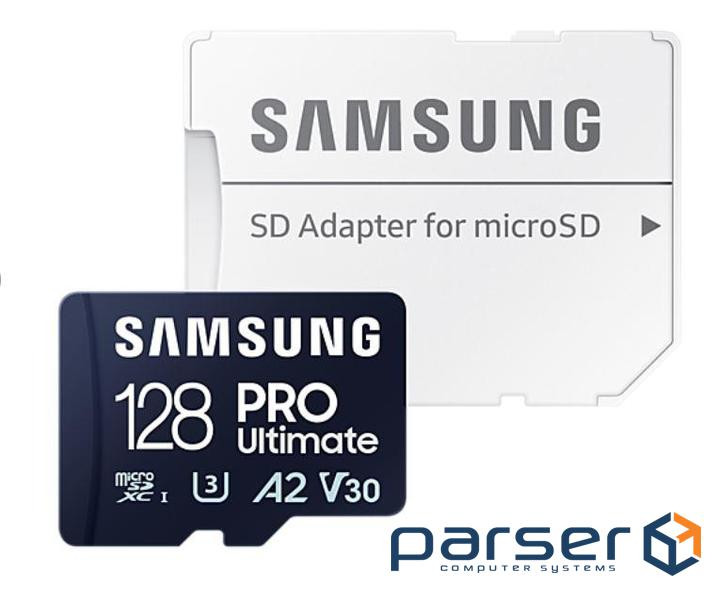 Карта пам"яті Samsung 128GB microSDXC class 10 UHS-I U3 V30 A2 Pro Ultimate (MB-MY128SA/WW)