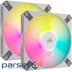 Комплект вентиляторов CORSAIR iCUE AF120 RGB Slim White 2-Pack (CO-9050165-WW)