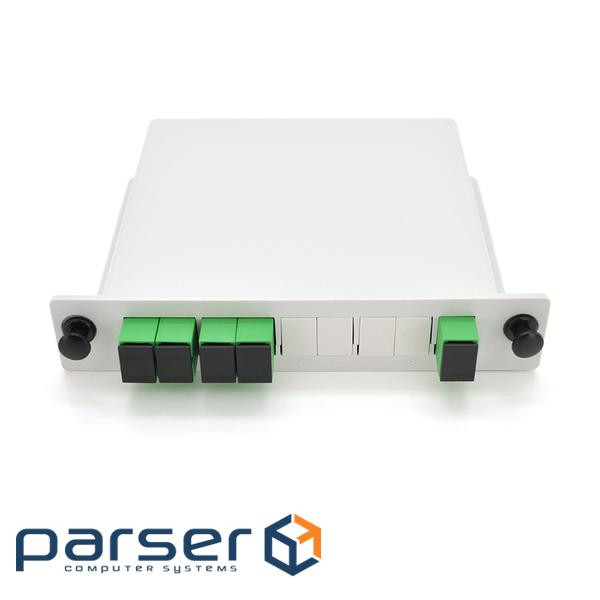 Оптичний корпусний дільник Merlion ML-OP-S604 PLC-1&times,4 SC / APC Merlion ML-OP-S604 PLC-1&times,4 SC / APC