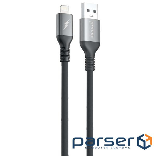 Кабель Proove ReGen Silicone Lightning 2.4A (1m) black (CCRS12001101)