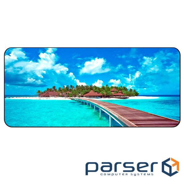 Килимок 300*600 тканинний "Острів" з бічним прошивкою, товщина 2 мм, Пакет (H362) (H362)