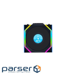 Кулер до корпусу Lian Li Uni Fan SL WIRELESS LCD Reverse, 120-1 (G99.12RSLLCD1 (G99.12RSLLCD1W3B.00)